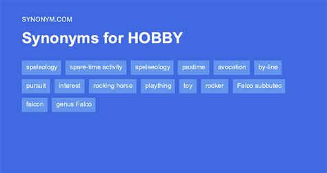 hobby lobby synonym.